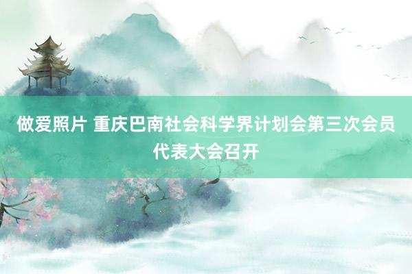 做爱照片 重庆巴南社会科学界计划会第三次会员代表大会召开